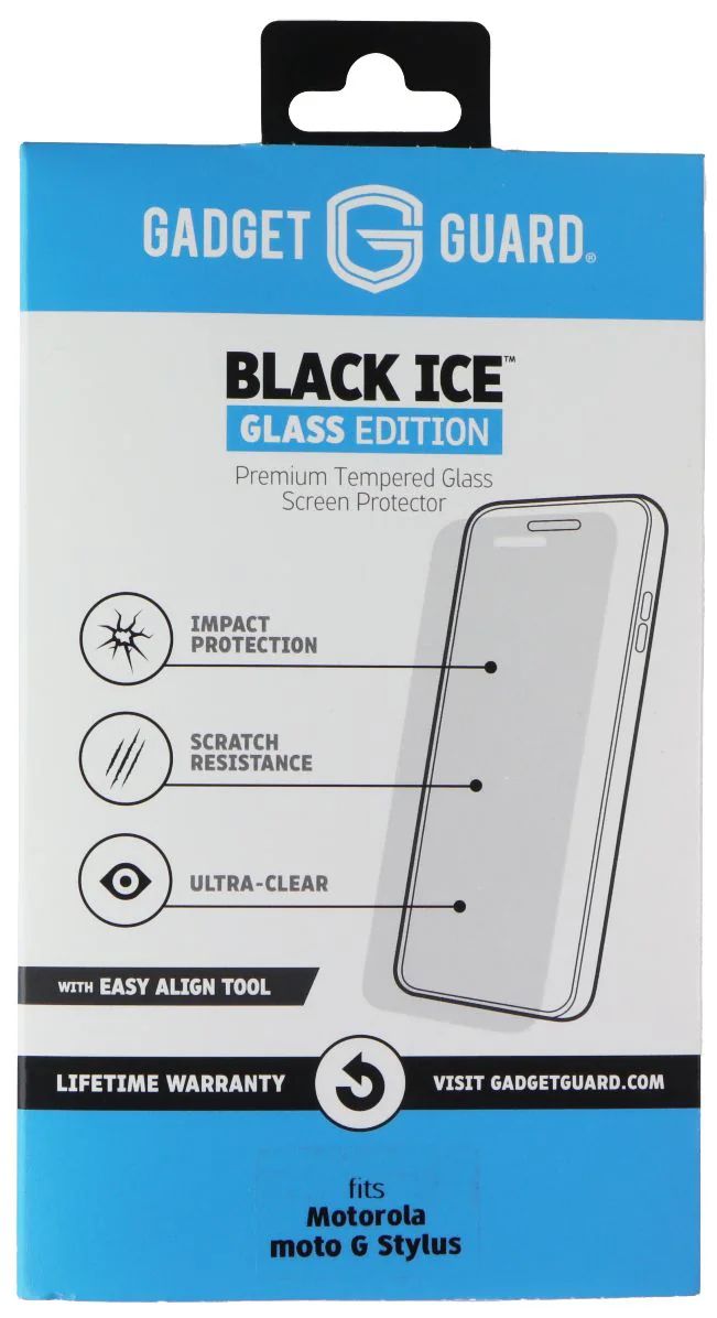 Gadget Guard Black Ice Glass Edition Screen Protector for Motorola Moto G Stylus - Clear by Gadget Guard - Refurbished - Brand New condition - US$8.78