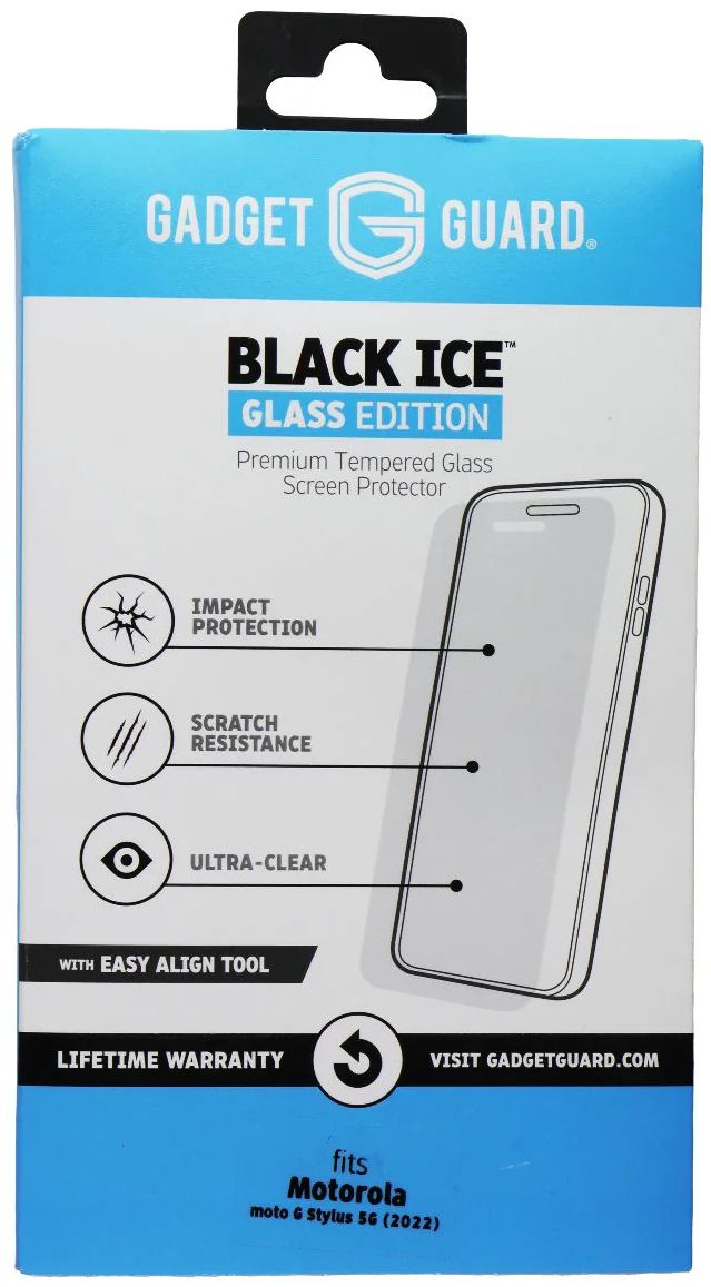 Gadget Guard Black Ice Glass Edition Screen Protector for Motorola Moto G Stylus 5G (2022) - Clear by Gadget Guard - Refurbished - Brand New condition - US$8.78