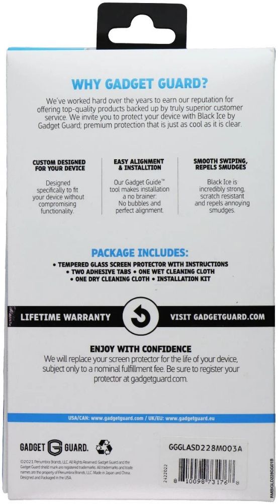 Gadget Guard Black Ice Glass Edition Screen Protector for Motorola One 5G - Clear by Gadget Guard - Refurbished - Brand New condition - Image 2