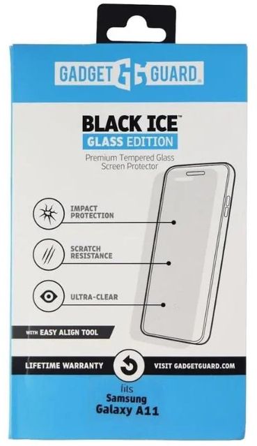 Gadget Guard Black Ice Glass Edition Screen Protector for Samsung Galaxy A11 - Clear by Gadget Guard - Refurbished - Brand New condition - US$8.78