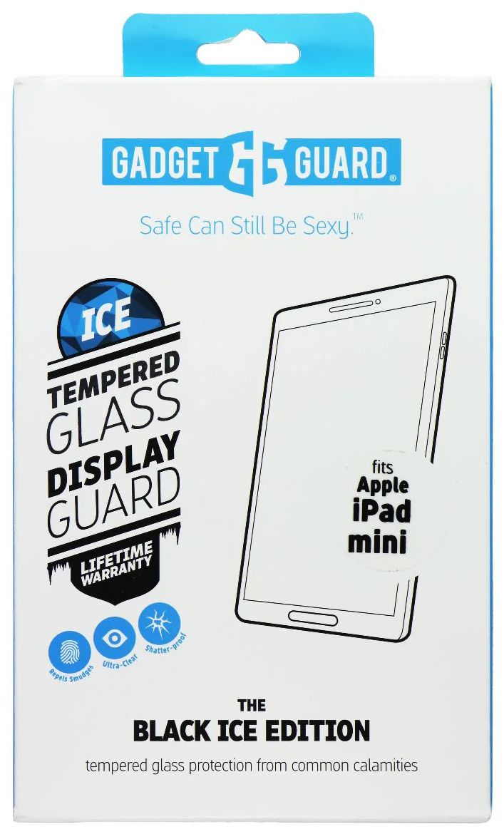 Gadget Guard Black Ice Tempered Glass Display Guard for iPad Mini (7.9-in) - Clear by Gadget Guard - Refurbished - Brand New condition - US$8.78