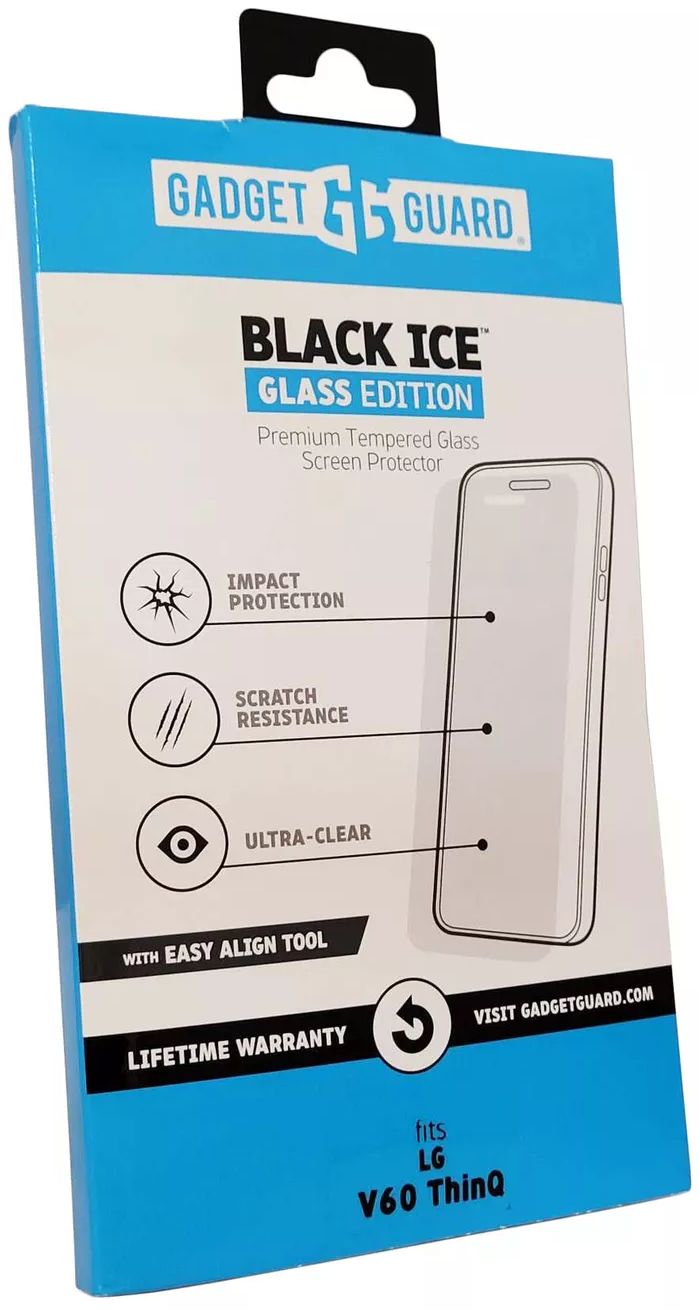 Gadget Guard Black Ice Tempered Glass Screen Protector for LG V60 ThinQ - Clear by Gadget Guard - Refurbished - Brand New condition - US$30.98