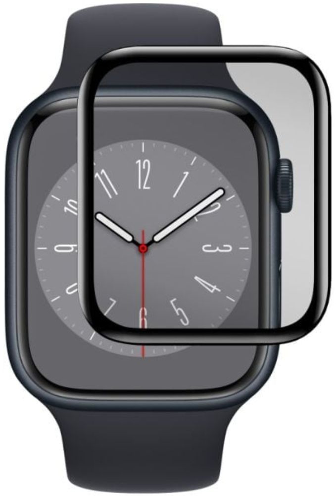 Gadget Guard Flex Series Screen Protector for Apple Watch 8 (45mm) - Transparent/Black by Gadget Guard - Refurbished - Brand New condition - US$6.98