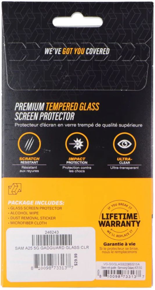 Gadget Guard Tempered Glass Screen Protector for Samsung Galaxy A25 5G - Transparent - Brand New by Gadget Guard - Refurbished - Brand New condition - Image 3