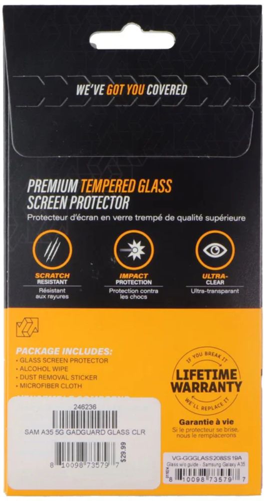 Gadget Guard Tempered Glass Screen Protector for Samsung Galaxy A35 - Transparent - Brand New by Gadget Guard - Refurbished - Brand New condition - Image 3