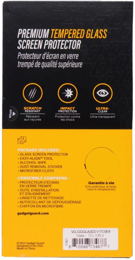 Gadget Guard Tempered Glass Screen Protector for TCL Ion V - Clear by Gadget Guard - Refurbished - Brand New condition - Image 3