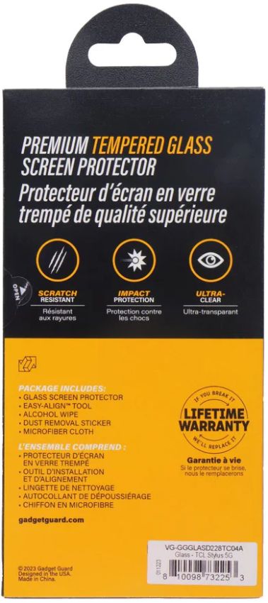 Gadget Guard Tempered Glass Screen Protector for TCL Stylus 5G - Clear - Brand New by Gadget Guard - Image 3