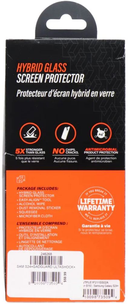 Gadget Guard UltraShock Screen Protector for Samsung Galaxy S24+ - Transparent - Brand New by Gadget Guard - Refurbished - Brand New condition - Image 5