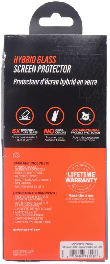 Gadget Guard Ultrashock Screen Protector for Samsung Galaxy S24 Ultra - Clear - Brand New by Gadget Guard - Refurbished - Brand New condition - Image 5