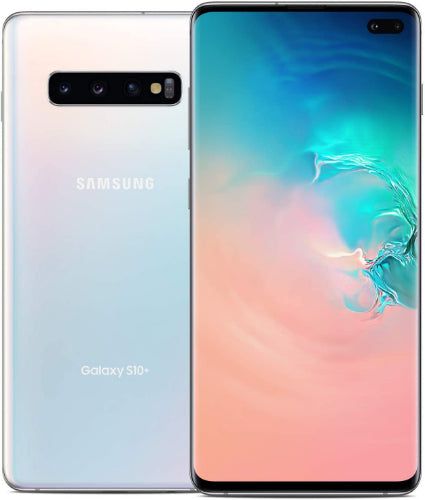 Galaxy S10+ - 128GB - 1 Physical SIM - Prism White - Unlocked by Samsung - Refurbished - Very Good condition - US$178.49