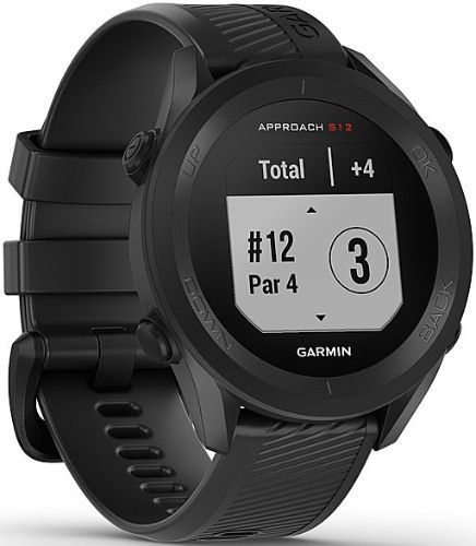 Garmin Approach S12 Golf Smartwatch - 125MB - 23mm - Black Polymer Case with Black Silicone Silicone Band by Garmin - Image 2