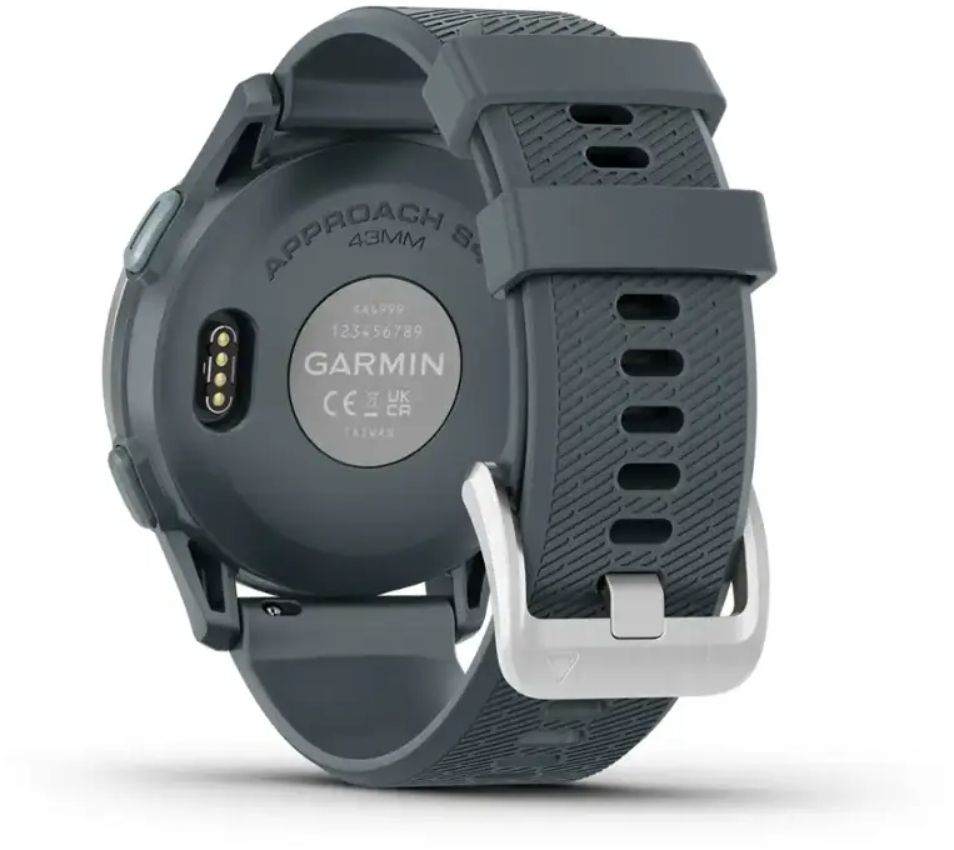 Garmin Approach S44 Golf Smartwatch - 4GB - 30.4mm - Silver Aluminum Aluminum Case with Twilight Silicone Silicone Band by Garmin - Image 4