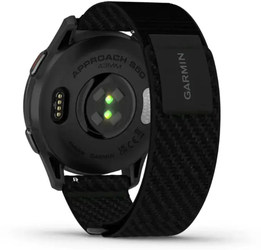 Garmin Approach S50 Advanced GPS Golf Smartwatch - 4GB - 30.4mm - Slate Aluminum Case with Black Nylon ComfortFit Nylon Band by Garmin - Image 4