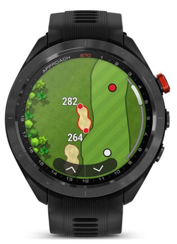 Garmin Approach S70 Smartwatch - 47mm - Black Ceramic Case with Black Silicone Silicone Band by Garmin - Refurbished - Excellent condition - CA$958.98