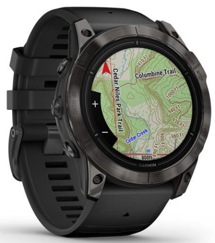Garmin Epix Pro (Gen 2) Smartwatch - 32GB - 47mm - Carbon Gray Fiber-reinforced polymer Case with Black Silicone QuickFit Watch Band by Garmin - Image 3