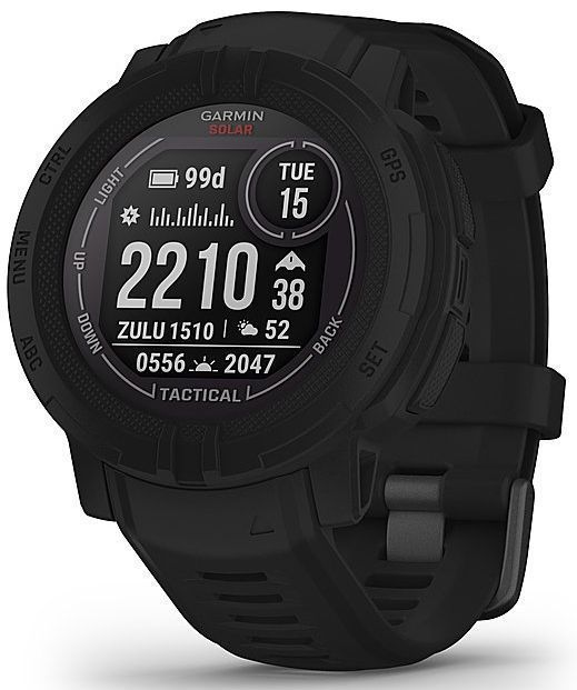 Garmin Instinct 2 Solar Smartwatch - 50mm - Black Tactical Edition (Polymer) Case with Black Silicone Sport Band by Garmin - Image 2