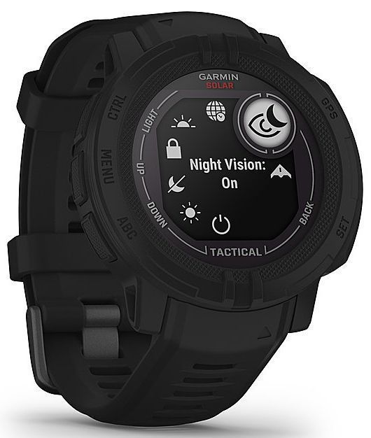 Garmin Instinct 2 Solar Smartwatch - 50mm - Black Tactical Edition (Polymer) Case with Black Silicone Sport Band by Garmin - Image 3