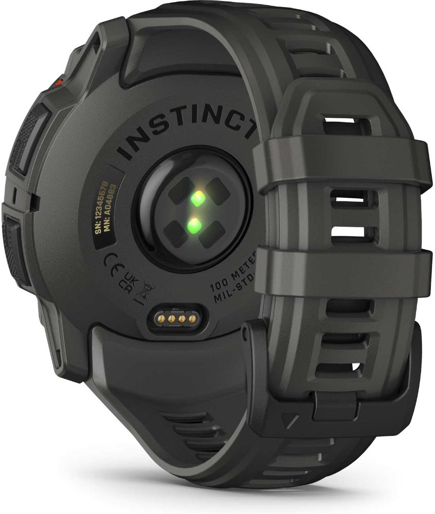 Garmin Instinct 3 Smartwatch - 128MB - 50mm - Black Solar Edition (Polymer) Case with Charcoal Silicone Silicone Band by Garmin - Image 6