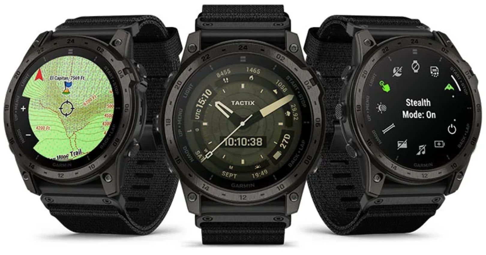 Garmin tactix 7 Tactical GPS Smartwatch - 32GB - 35.5mm - Black Pro Edition (Polymer) with Black Silicone Nylon Band by Garmin - Refurbished - Very Good condition - US$2348.99