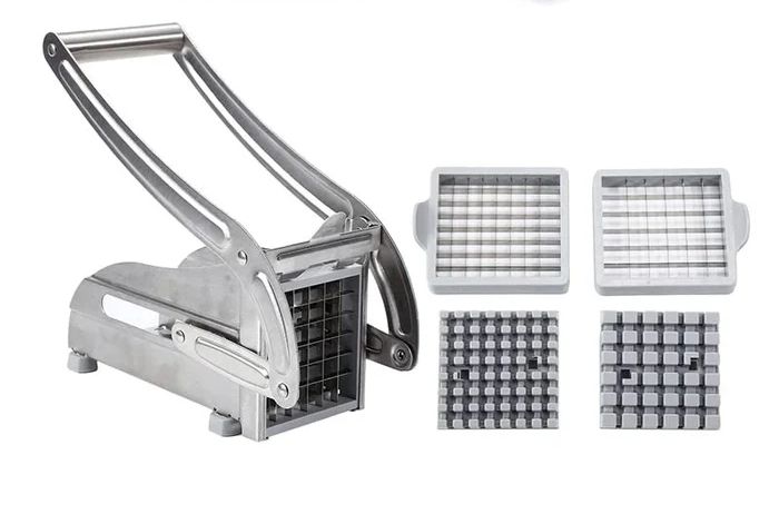 Generic 2-Blade French Fry Potato Cutter - Stainless Steel by Generic - Refurbished - Very Good condition - US$34.95
