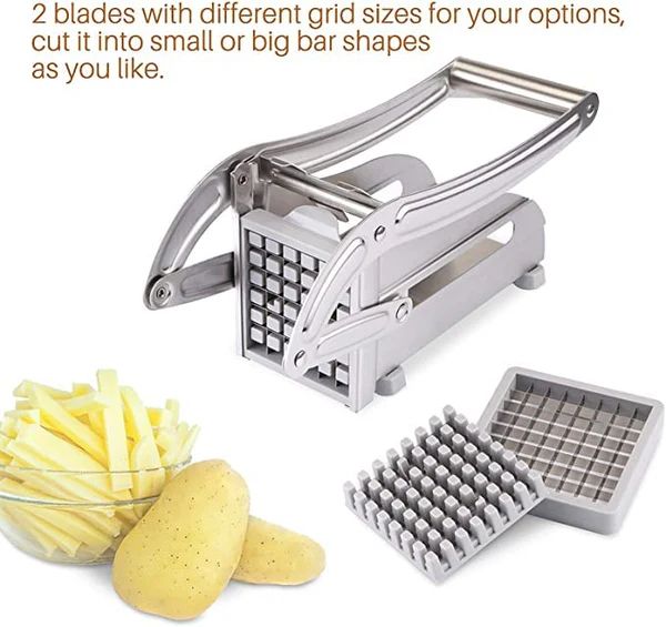 Generic 2-Blade French Fry Potato Cutter - Stainless Steel by Generic - Image 3