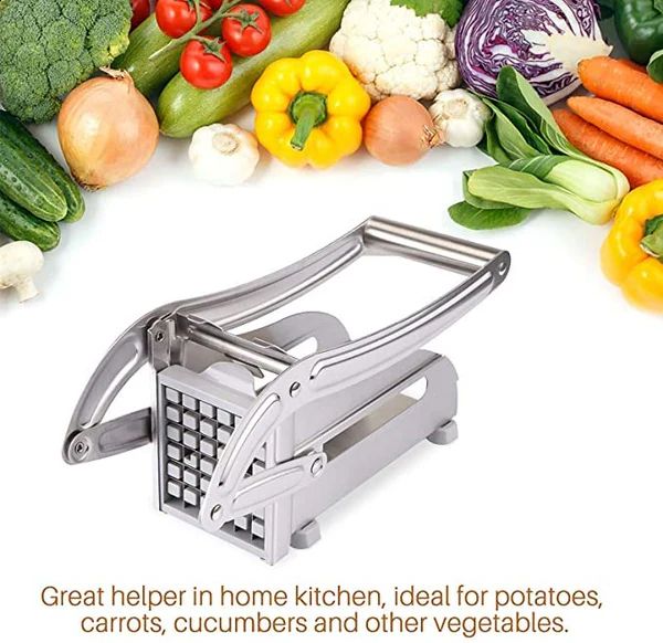 Generic 2-Blade French Fry Potato Cutter - Stainless Steel by Generic - Image 4