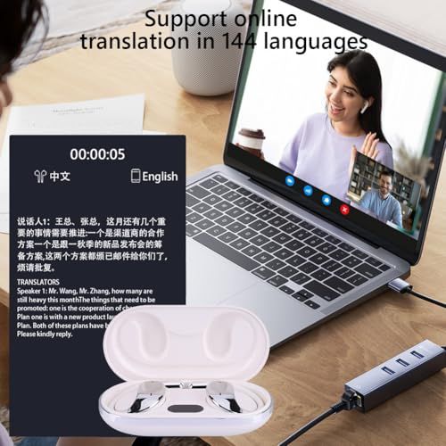 Generic AI Language Translator Earbuds 144 Languages & Accents - White by Generic - Refurbished - Very Good condition - Image 3