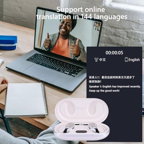 Generic AI Language Translator Earbuds 144 Languages & Accents - White by Generic - Refurbished - Very Good condition - Image 4