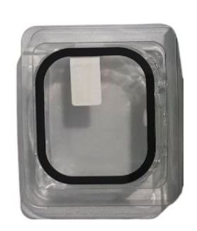 Generic Glass Case for Apple Watch 45mm - Clear/Black by Generic - Refurbished - Very Good condition - US$35.25