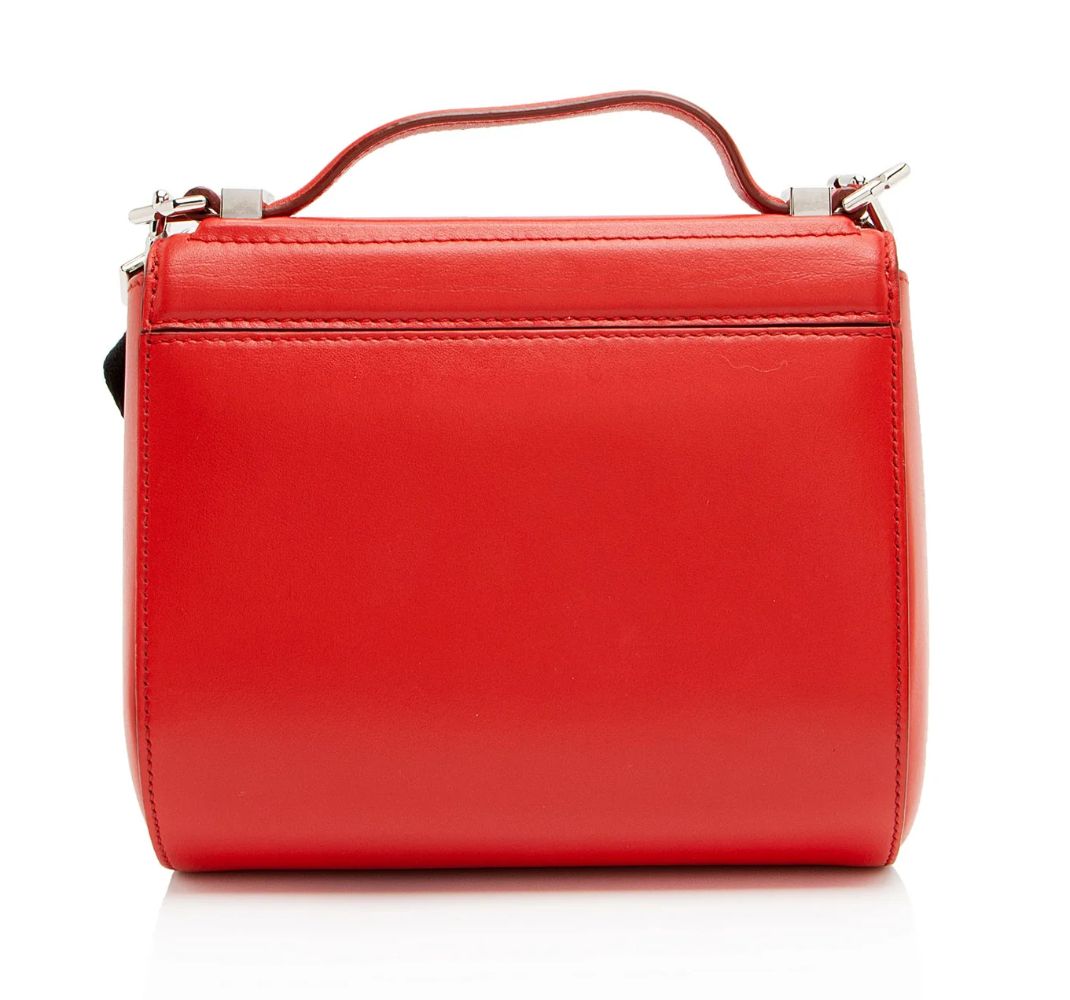 Givenchy Calfskin Pandora Box Logo Strap Mini Shoulder Bag - Calfskin - Red by Givenchy - Image 3