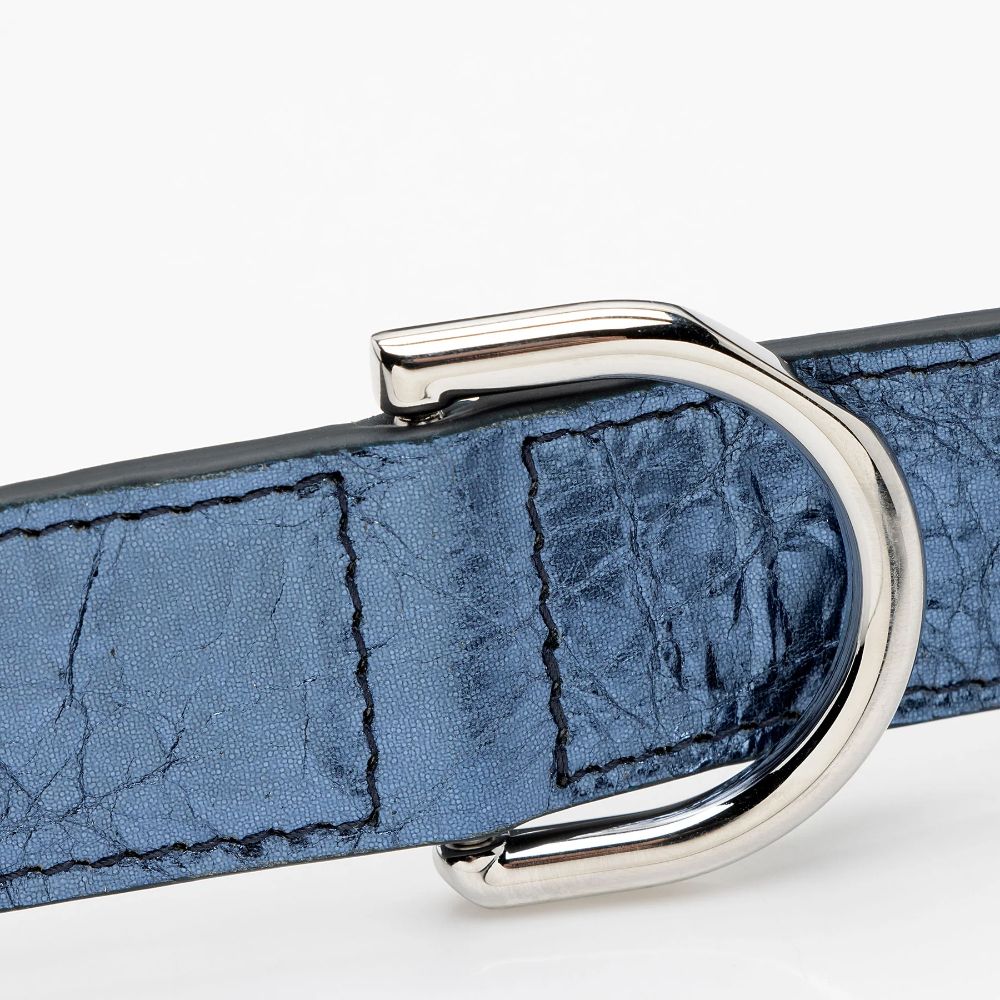 Givenchy Metallic Leather Voyou Medium Hobo - Metallic Leather - Blue by Givenchy - Image 11