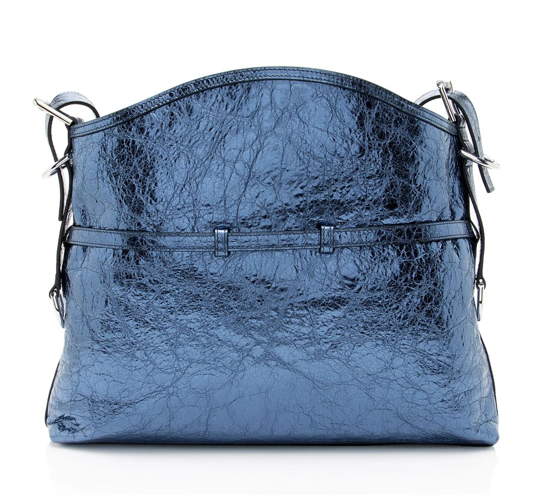 Givenchy Metallic Leather Voyou Medium Hobo - Metallic Leather - Blue by Givenchy - Image 3