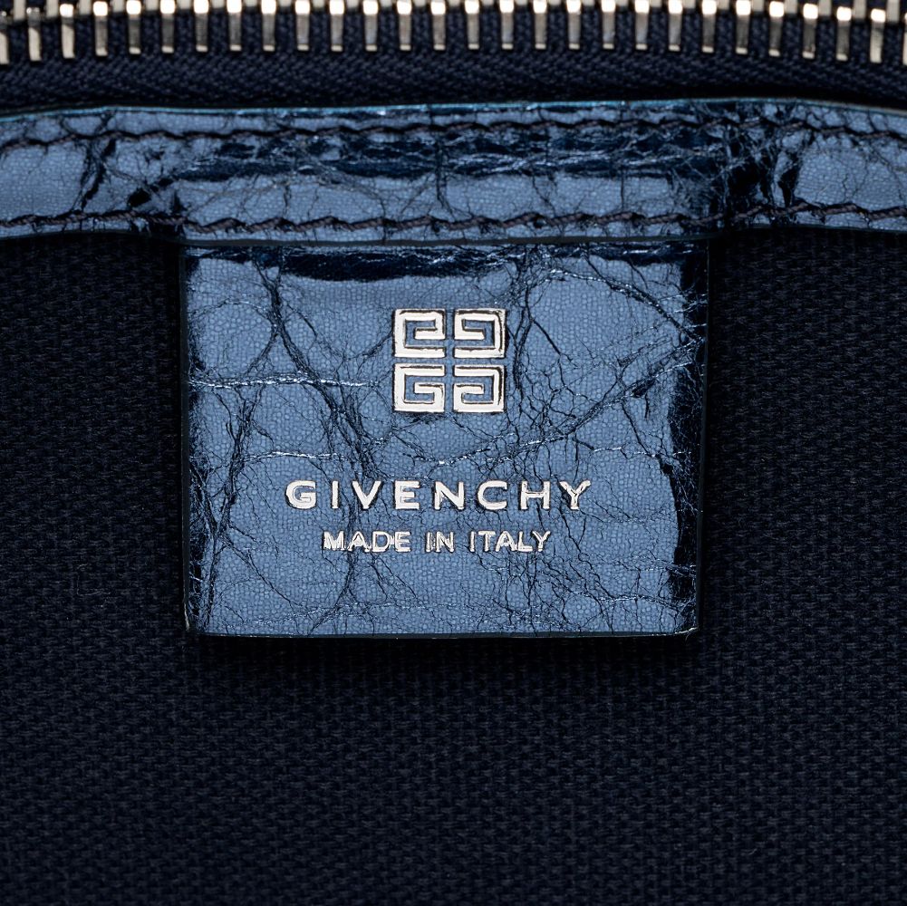 Givenchy Metallic Leather Voyou Medium Hobo - Metallic Leather - Blue by Givenchy - Image 8