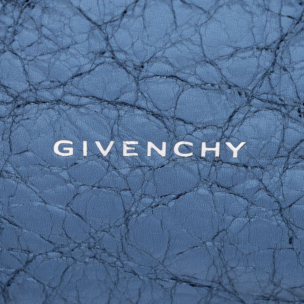 Givenchy Metallic Leather Voyou Medium Hobo - Metallic Leather - Blue by Givenchy - Image 9