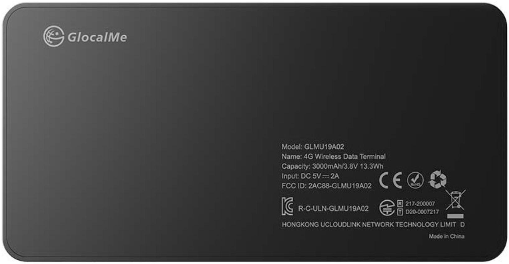 GlocalMe U3 HyperConn Fast 4G Mobile Portable WiFi - Black by GlocalMe - Refurbished - Like New condition - Image 4