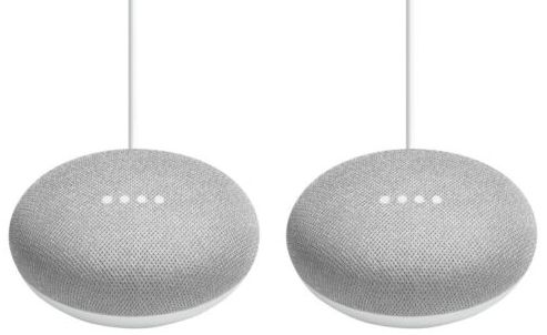 Google Home Mini Smart Speaker (2-Pack) - Chalk by Google - Refurbished - Brand New condition - CA$576.98