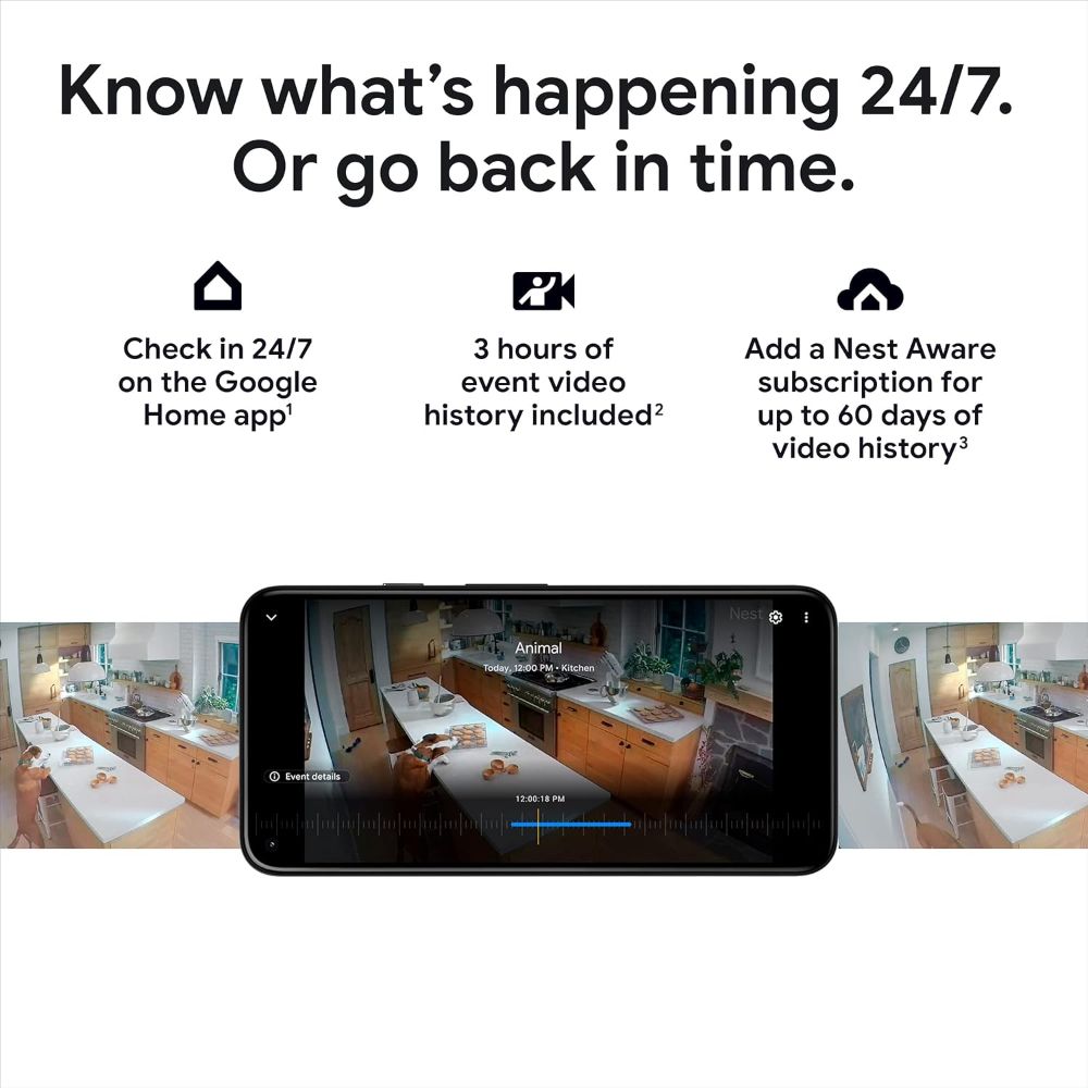 Google Nest Cam (Battery) for Outdoor or Indoor 2nd Gen (G3AL9) 2-Packs - Snow by Google - Image 9
