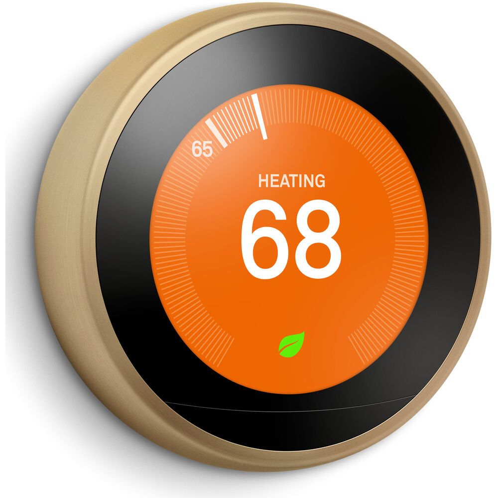 Google Nest Learning Smart Wifi Thermostat (Gen 3) - Brass by Google - Image 2