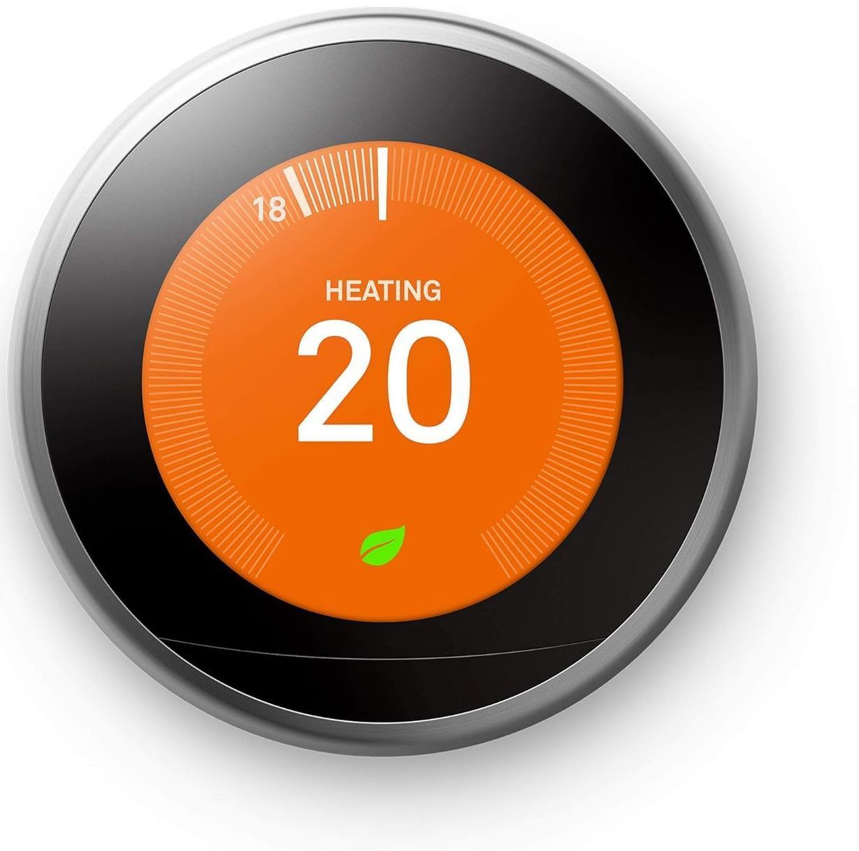 Google Nest Learning Smart Wifi Thermostat (Gen 3) - Stainless Steel by Google - Refurbished - Very Good condition - US$201.49