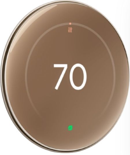 Google Nest Learning Thermostat (4th Gen) - Gold by Google - Image 2