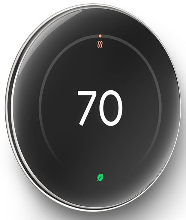 Google Nest Learning Thermostat (4th Gen) with Nest Temperature Sensor (2nd Gen) - Silver by Google - Image 2