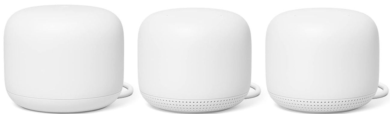 Google Nest Wifi (2nd Gen) - 1 Router 2 Point - White by Google - Refurbished - Very Good condition - US$228.49