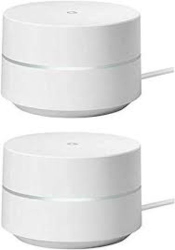 Google Nest Wifi GJ2CQ AC1200 Dual-Band Mesh Wi-Fi System Adapter (2Pack) - White by Google - Refurbished - Good condition - CA$172.48