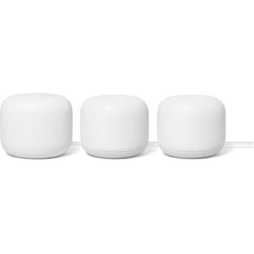 Google Nest WiFi Wireless Mesh Router (3pcs) - Snow by Google - Refurbished - Very Good condition - US$262.99