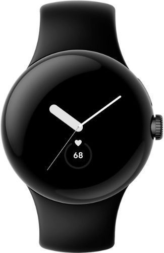 Google Pixel Watch 1 (Bluetooth + LTE) - 32GB - 41mm - Matte Black Stainless Steel Case with Obsidian Fluoroelastomer Active Band by Google - Refurbished - Very Good condition - US$48.98