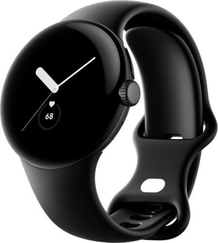 Google Pixel Watch 1 (Bluetooth + LTE) - 32GB - 41mm - Matte Black Stainless Steel Case with Obsidian Fluoroelastomer Active Band by Google - Image 2