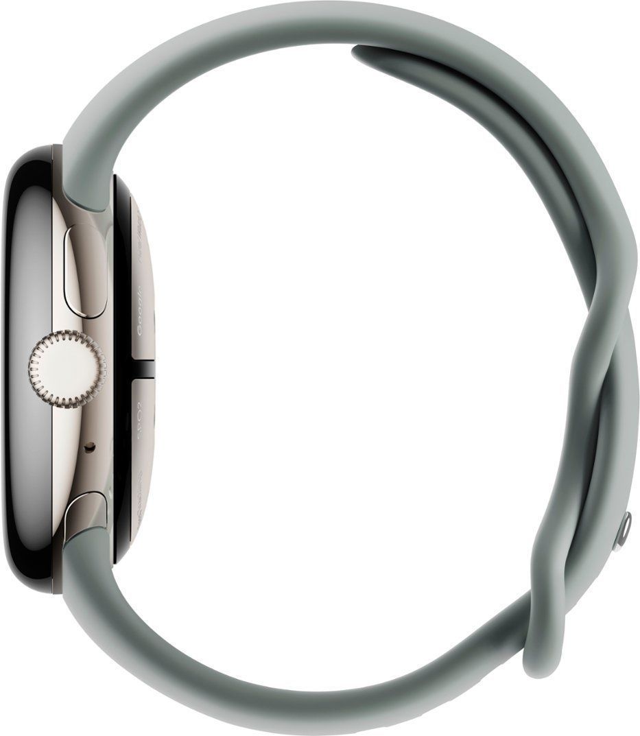 Google Pixel Watch 2 (Bluetooth) - 32GB - 1.2 inch - Champagne Gold Aluminum Case with Hazel Fluoroelastomer Active Band by Google - Refurbished - Good condition - Image 3
