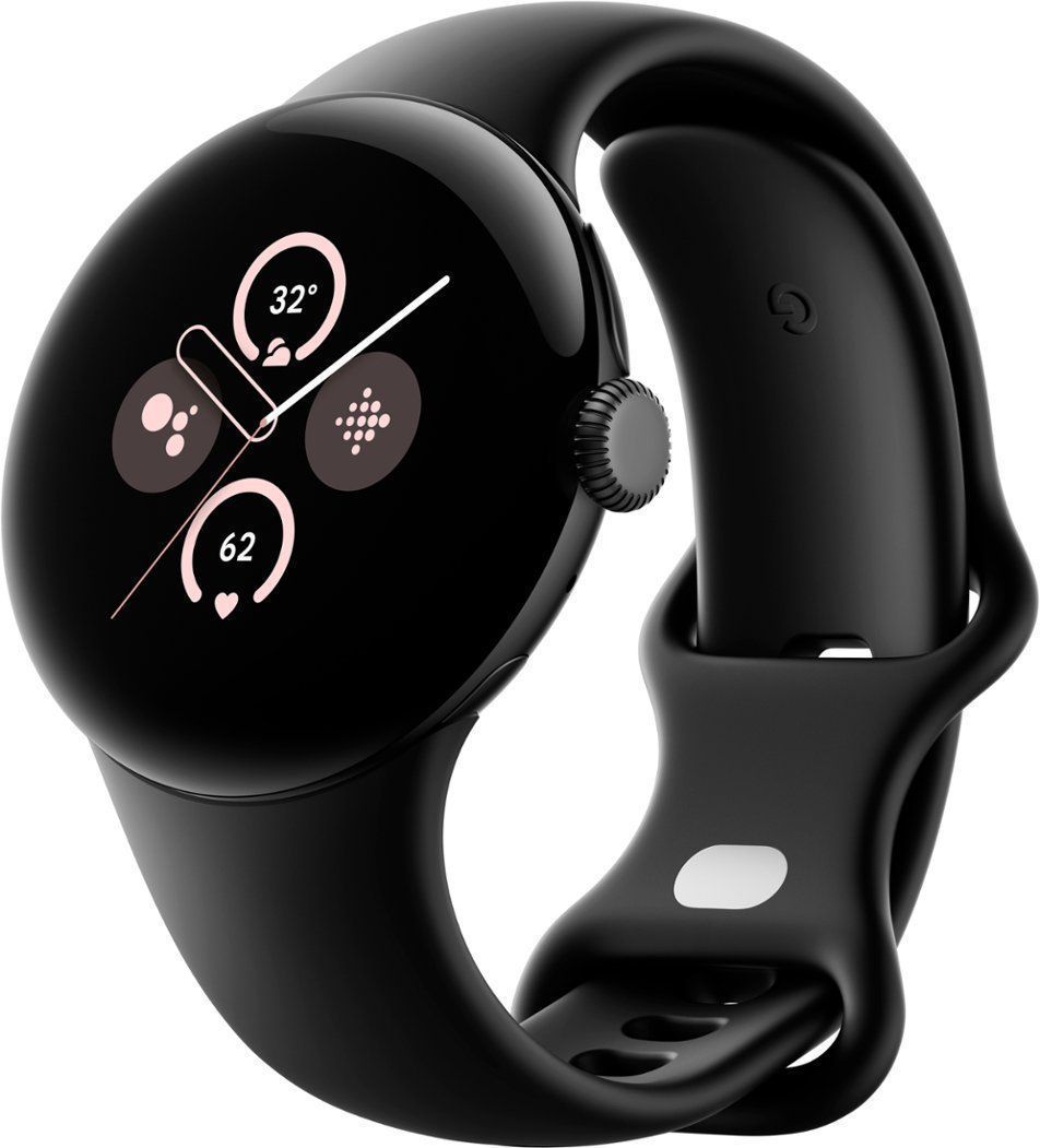 Google Pixel Watch 2 (Bluetooth + LTE) - 32GB - 1.2 inch - Matte Black Aluminum Case with Obsidian Fluoroelastomer Active Band by Google - Refurbished - Very Good condition - Image 2