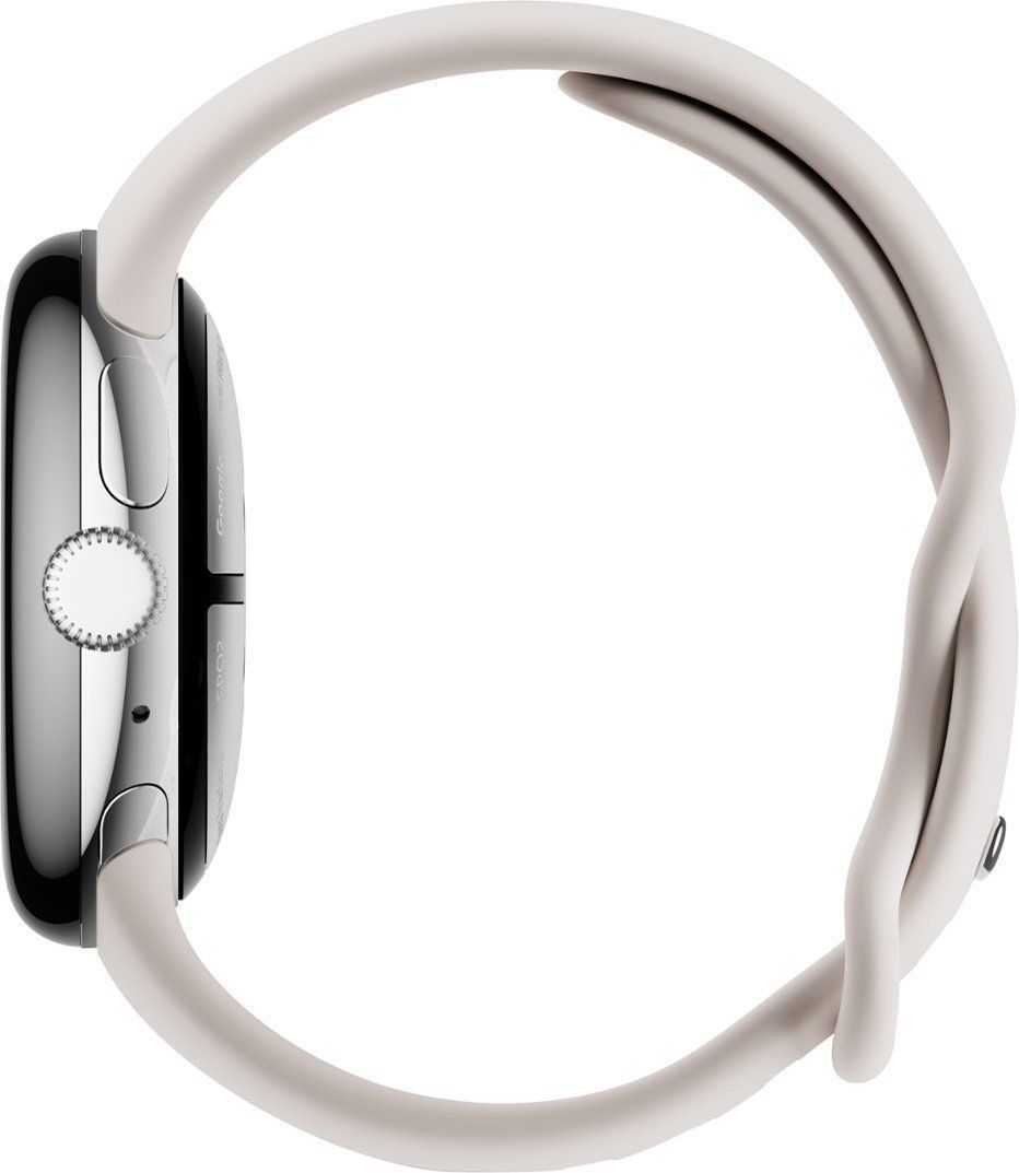 Google Pixel Watch 2 (Bluetooth + LTE) - 32GB - 1.2 inch - Polished Silver Aluminum Case with Porcelain Fluoroelastomer Active Band by Google - Refurbished - Like New condition - Image 3