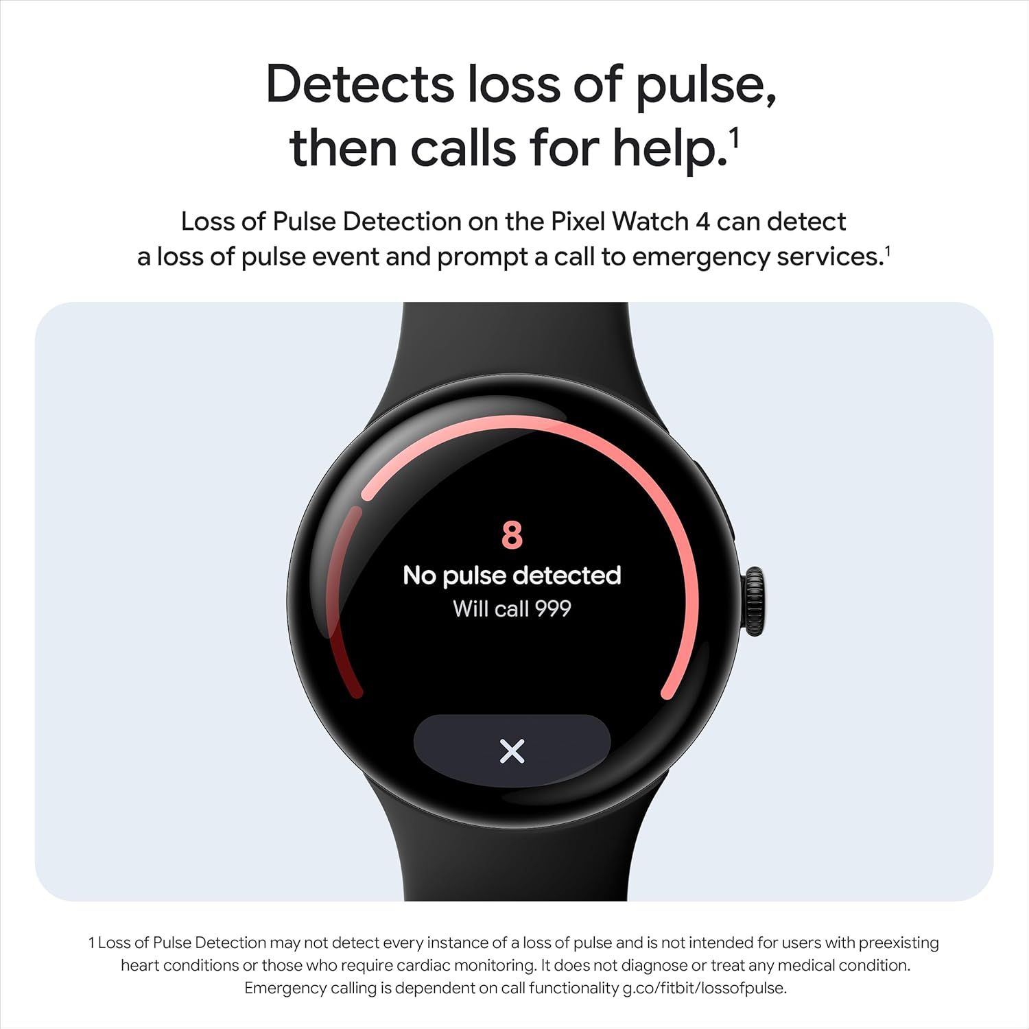 Google Pixel Watch 4 - 32GB - 45mm - Matte Black Aluminum Case with Obsidian Fluoroelastomer Active Band - Small Size by Google - Refurbished - Very Good condition - Image 9